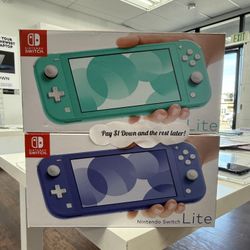 Nintendo Switch Lite New Gaming Console - $1 To Take it Home same Day and Pay the Rest later!