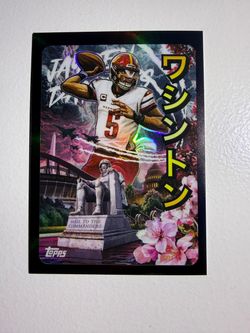 Topps Jayden Daniels Washington Commanders kaiju card