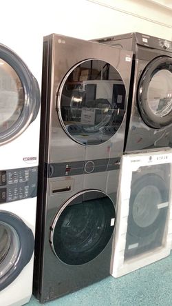 Combo tower washer and dryer electric LG BSS
