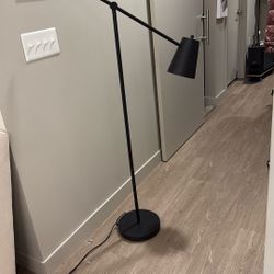 Black Cantilever Standing Adjustable Floor Lamp - Threshold