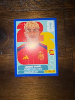 Lamine Yamal Blue Border WC26 sticker