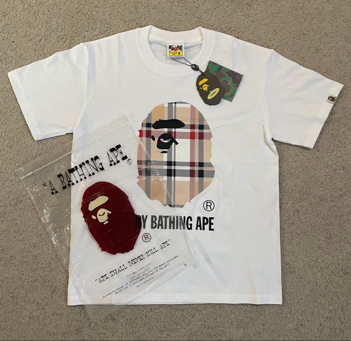 Burberry Bape T-Shirt By Bathing Ape