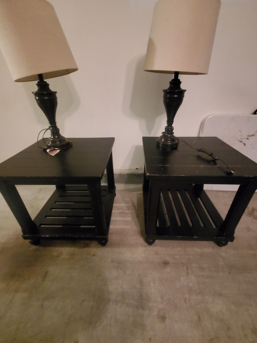 Coffee Table And End Tables Lamps