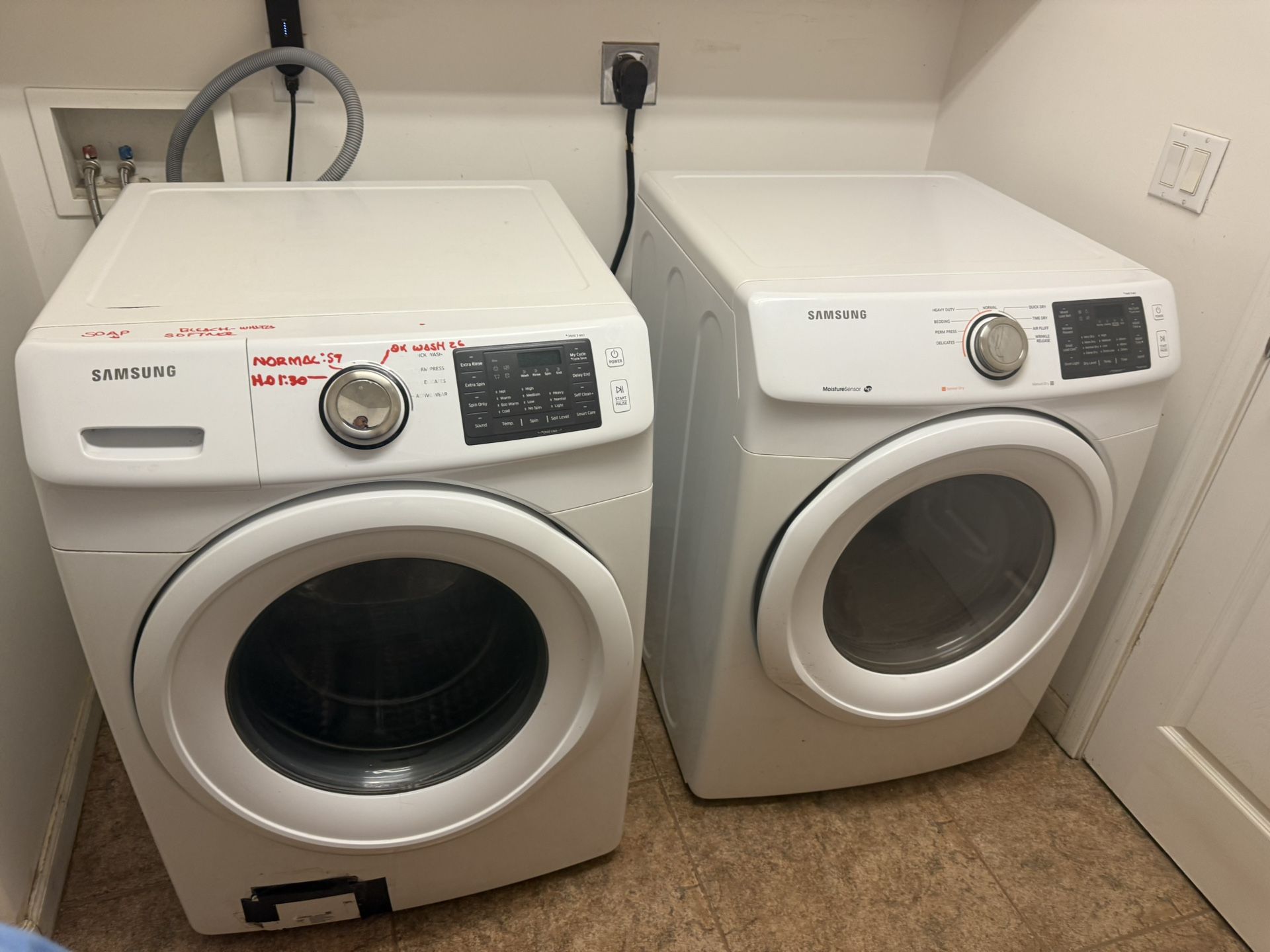 Washer And Dryer Samsung Please Read AD