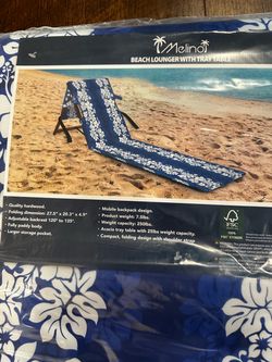 Melino Beach Loungers with Tray Table