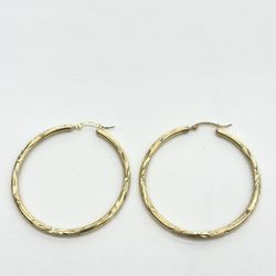 10KT Real Gold Hoop Earrings