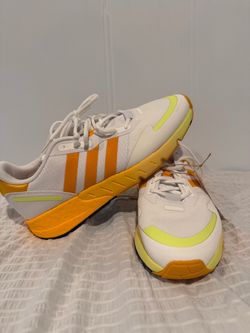 Adidas Low-Top Sneakers White Orange Yellow