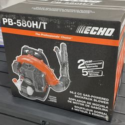  Backpack Blower     Echo PB 580 H/T