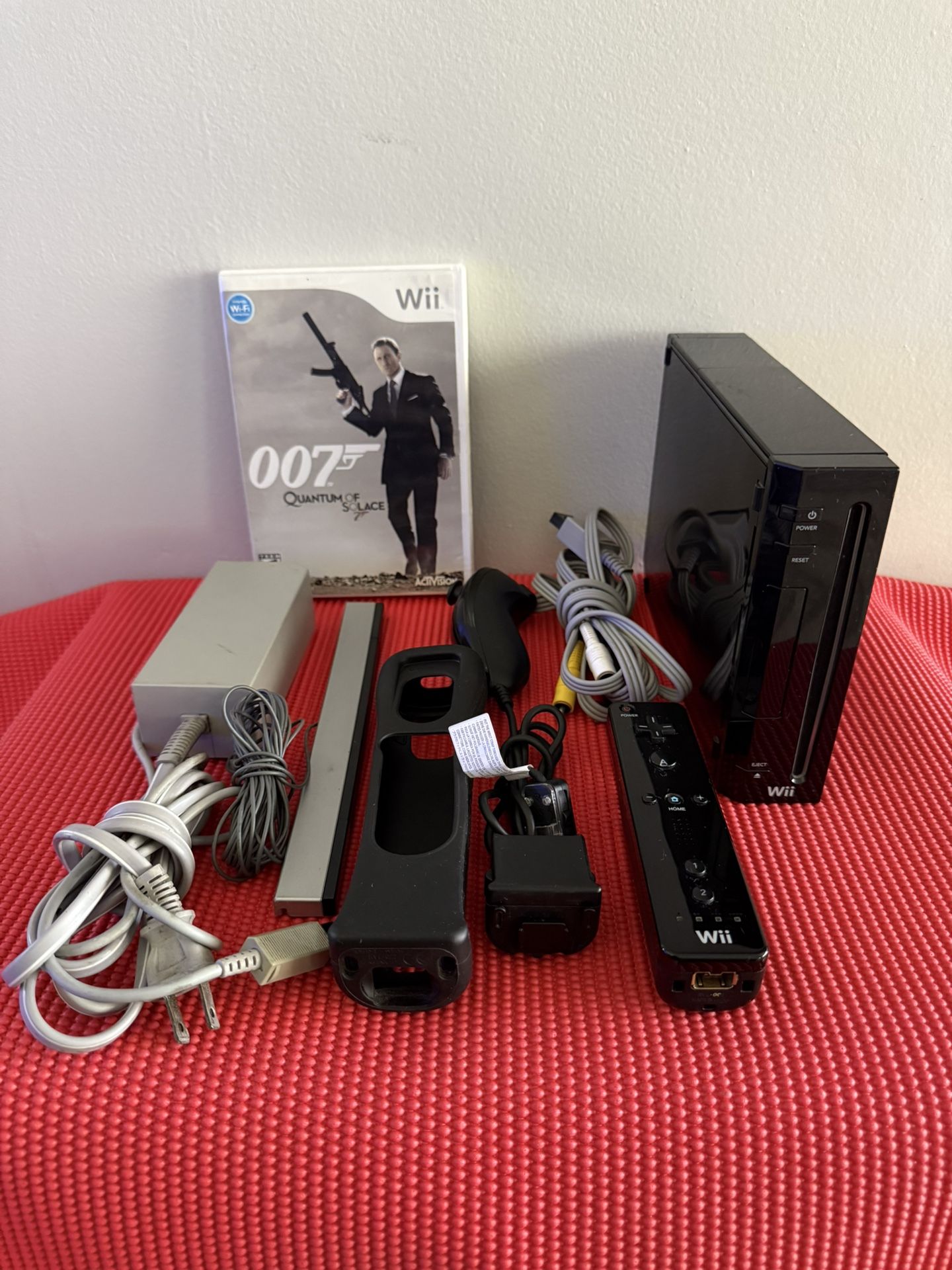 Black Wii System With Game