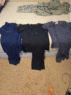 KOI Lite SCRUBS in Black, Gray, And Navy Blue