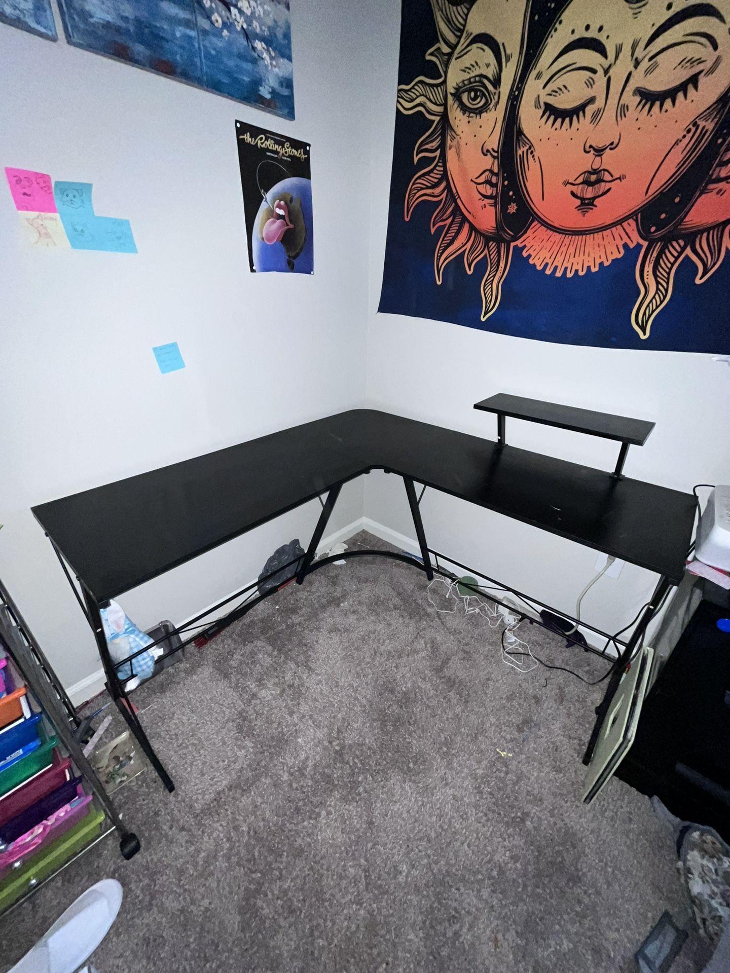 Mr IRONSTONE L shaped Gaming Desk