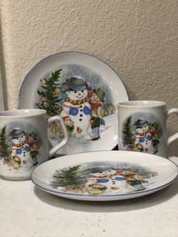 Christmas plate & cup Sets