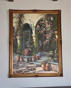 Large Italian Villa Wall Art - 53" X 41"