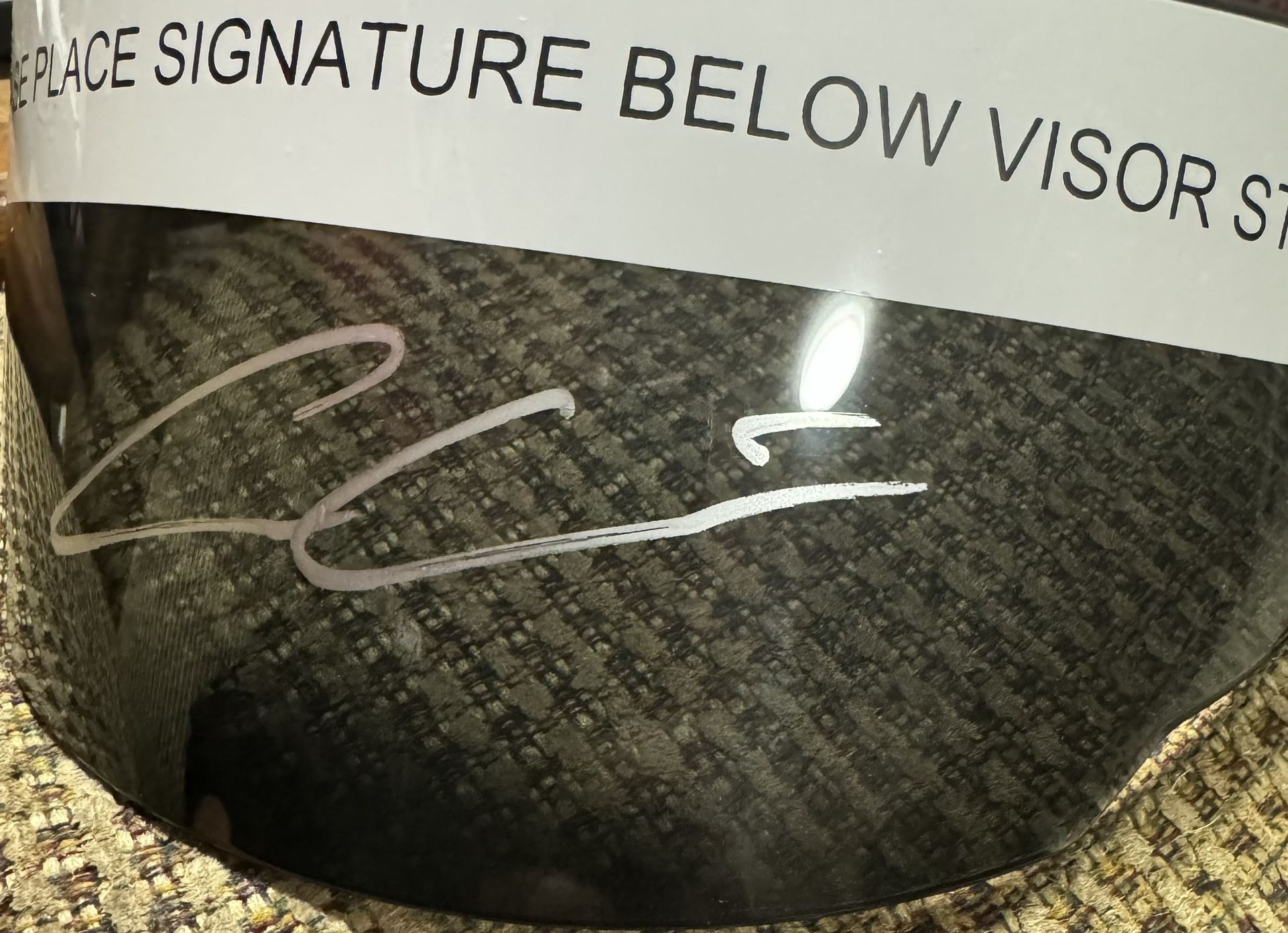 Cole Custer Signed Visor