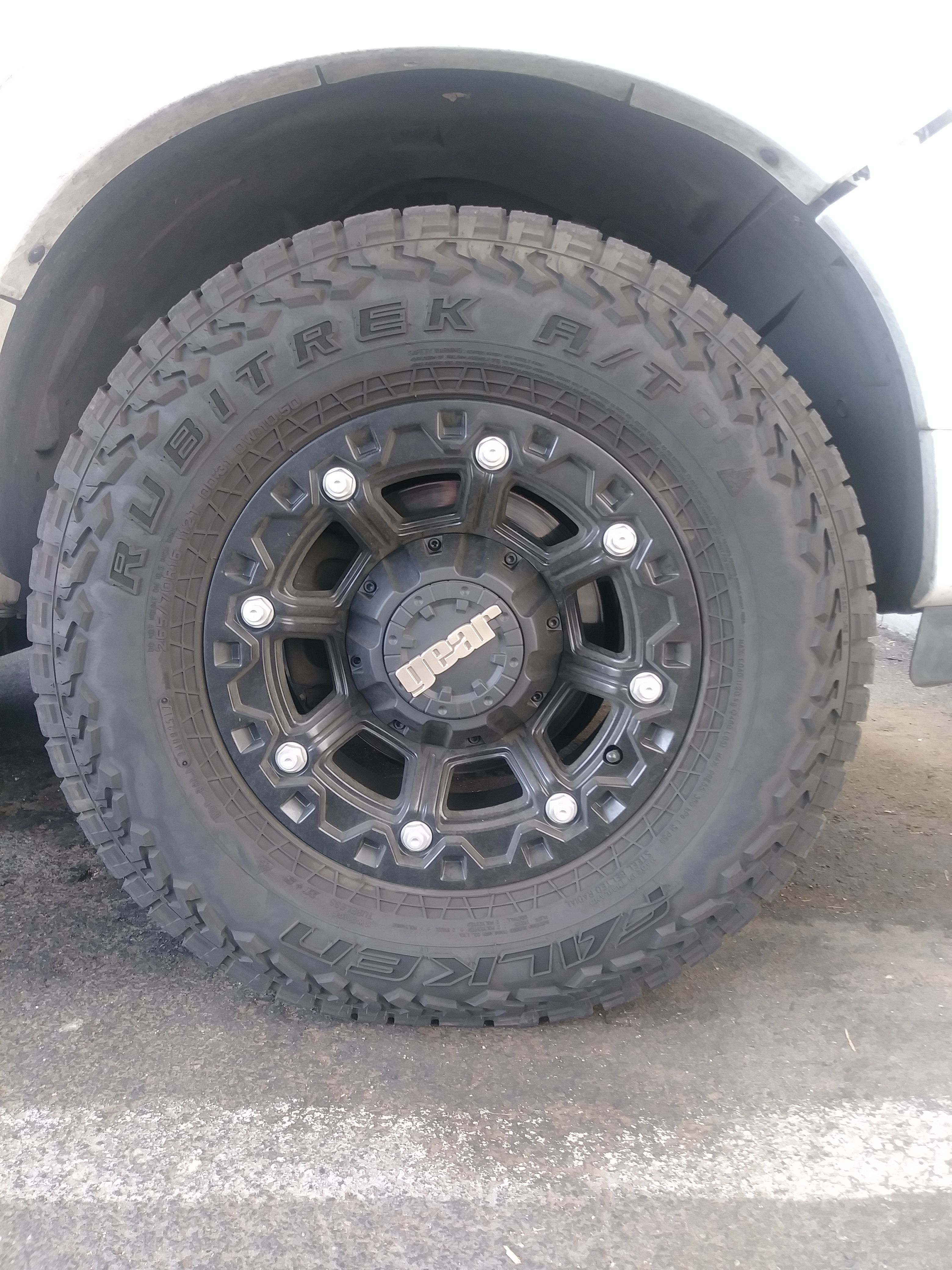 GEAR BlackJack Rims and FALKEN Rubitrek A/T tires