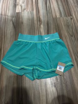 Women’s Nike Turquoise Tennis Shorts Size M NEW DQ4986-392