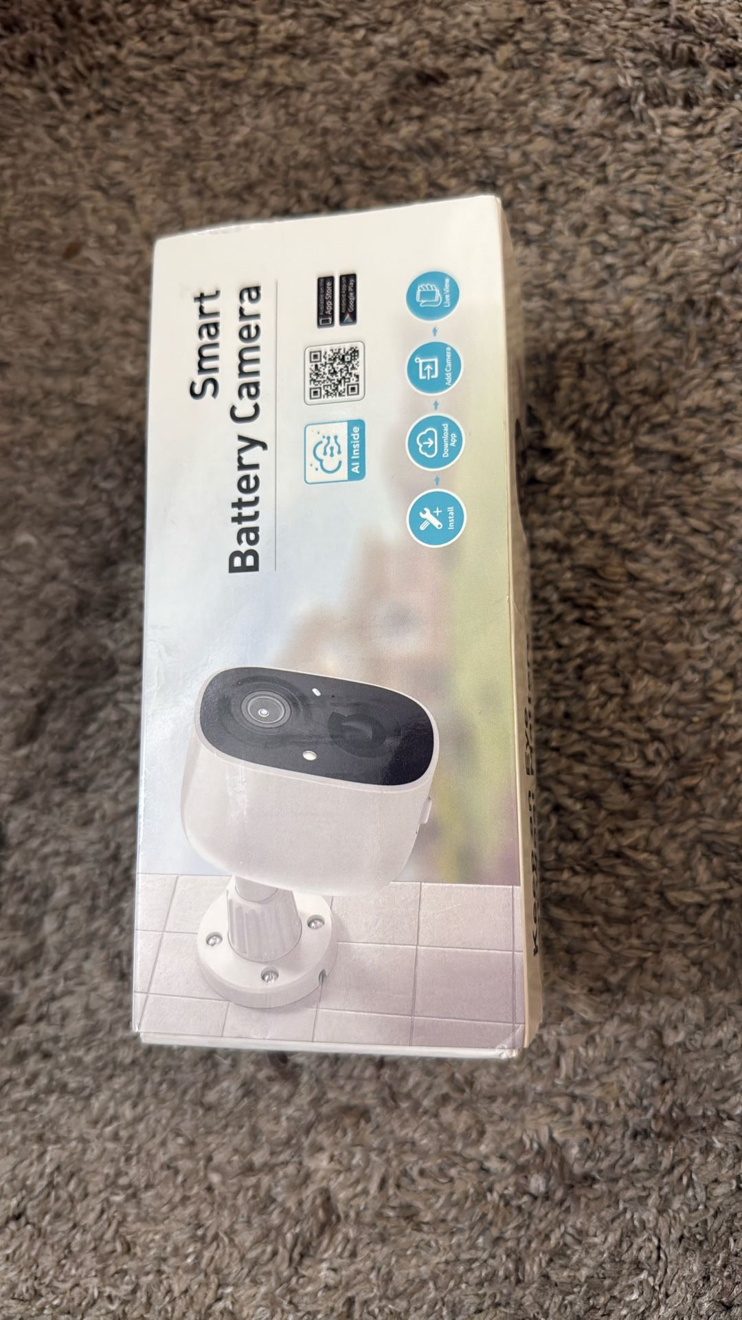 Security Camera Wireless Outdoor, 2-Way Talk Battery Powered Wi-Fi Cameras for Outside and Indoor 1080P Night Vision AI Motion Detection Spotlight Sir