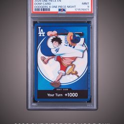 Dodgers Luffy Don Card Psa 9