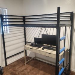 Metal Twin Bunk Bed Frame 