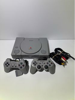 Sony PlayStation PS1, SCPH-5501, 2 Controller Bundle - Tested Working
