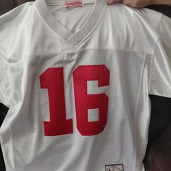 Joe Montana 49ers Jersey. Mitchell & Ness Throwback