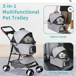 3-in-1 Multifunctional Pet Trolley
