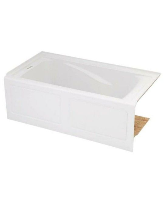 American Standard EverClean 60 in. x 32 in. Left Drain Soaking Tub in White