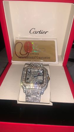 BUST DOWN VVS1 MOISSANITE CARTI WATCH