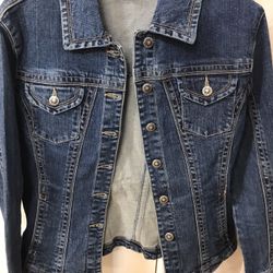 Ladies Blue Jean Denim Jacket By DRESSBARN