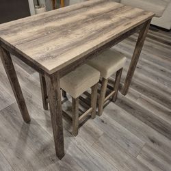 Island Table With Two Stools 