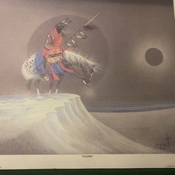 J Tiger Print. Western/native American Indian Art. 