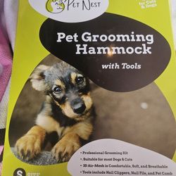 Pet Grooming Hammock And Tools New