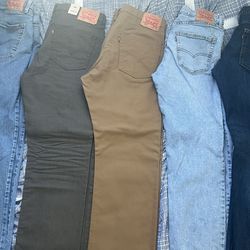 Men’s Levi’s 511 and 513 jeans sz 36x32