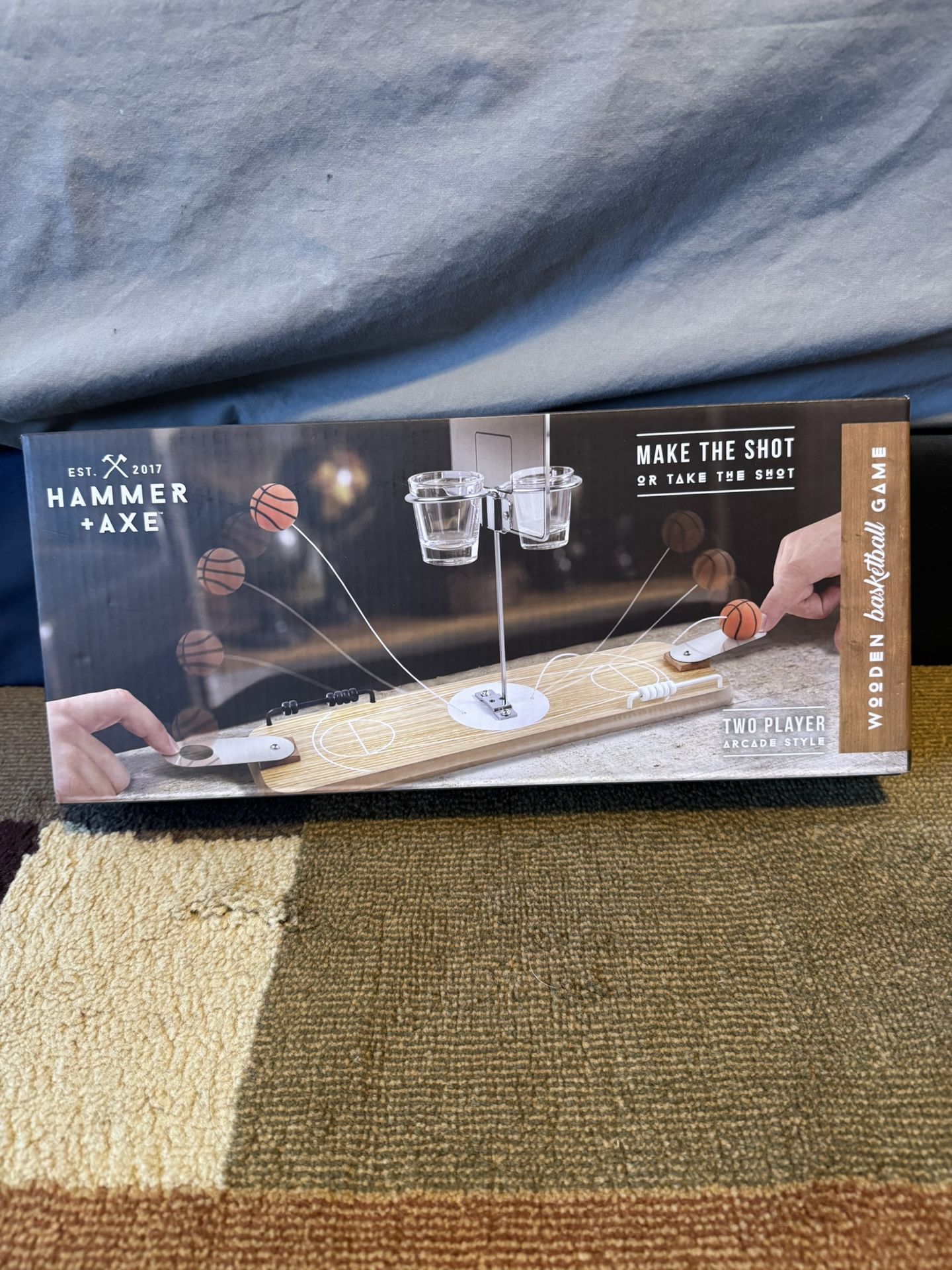 Wooden Table Top Basketball Game