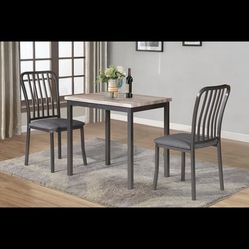 Brand New 3pc Metal Small Dining Set