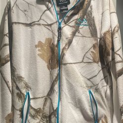 Realtree Fleece Camo Zip Women’s Medium Jacket Size (16-18)