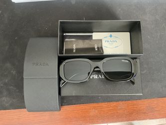All black Prada shades