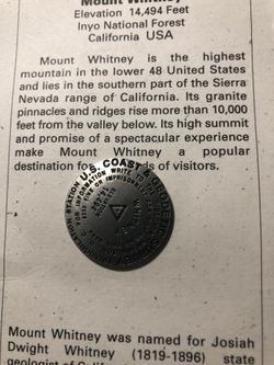 Geo Situ- Mount Whitney Pin