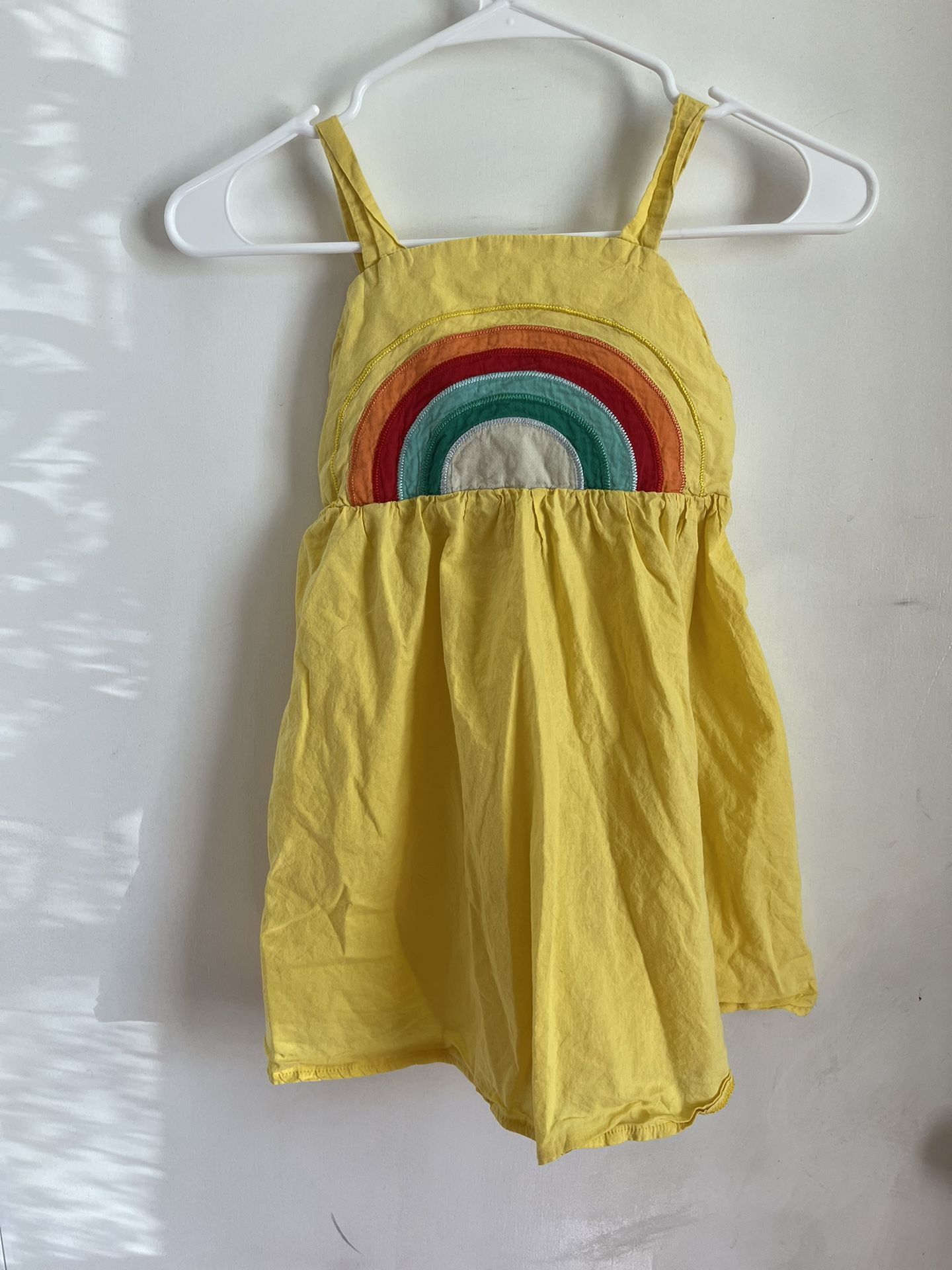 Yellow Rainbow 5T Toddler Dress/Girl 6 Top
