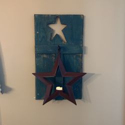 Americana / Rustic Tin Candle Wall Sconces 