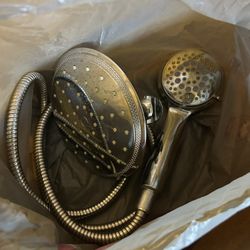 Rain Shower Head With Hand Shower Attachment