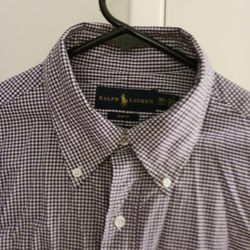 RALPH LAUREN MEN SHIRT LONG SLEEVE S SZ 15.5