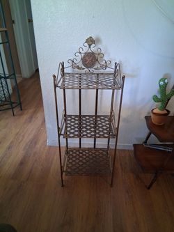 3 Tier Golden Plant Stand