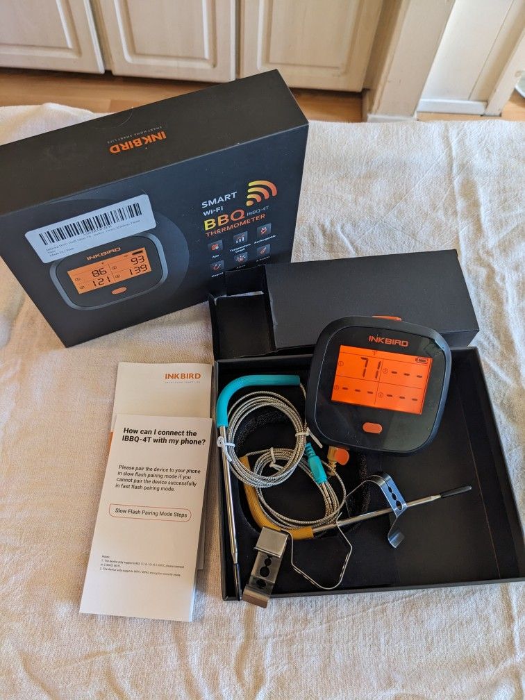 Inkbird Ibbq-4t Wireless BBQ Thermometer Works Great!