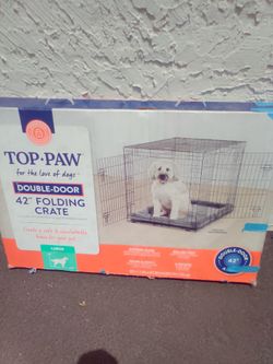 TOP PAW 42" DOG CRATE