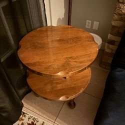 Small wood table