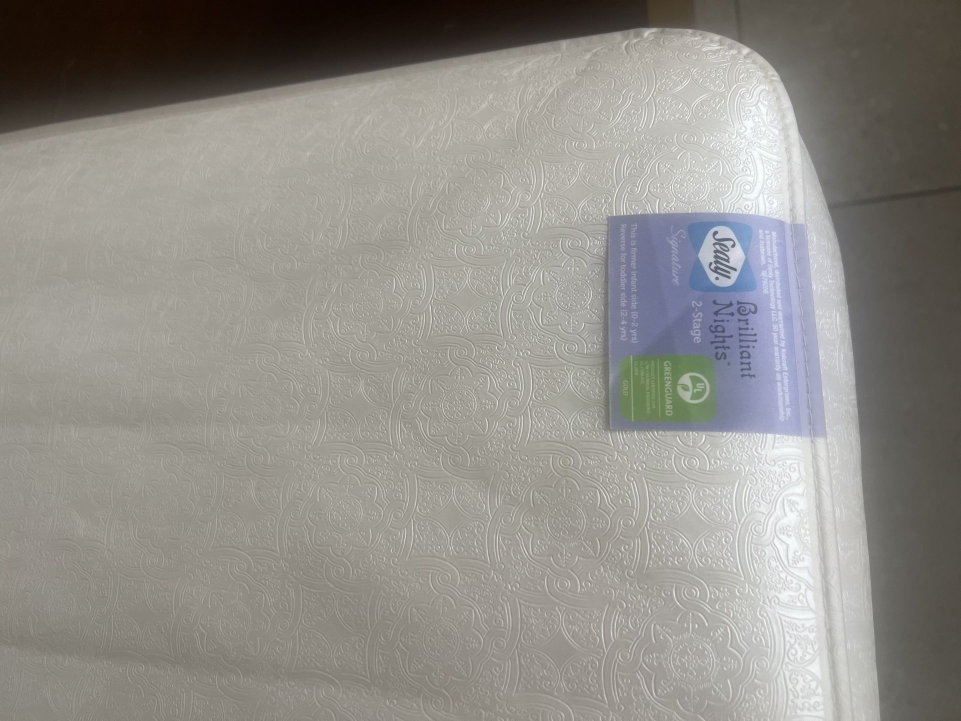 Sealy Signature Brilliant Nights 2-Stage Crib and Toddler Mattress