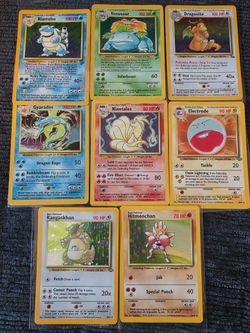 Pokemon Cards Holographic Vintage