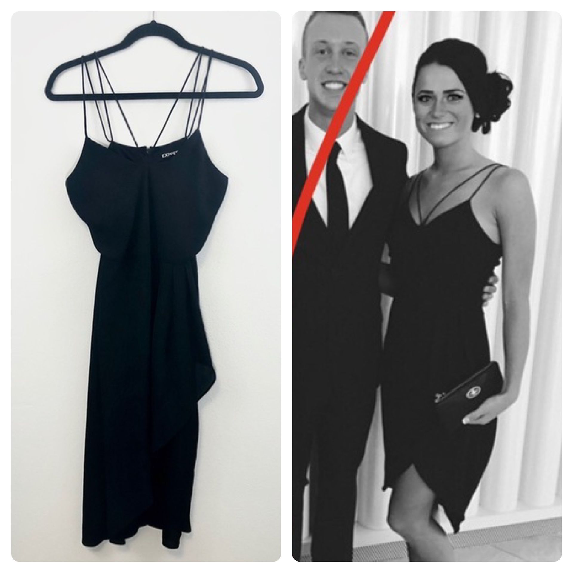 New Express Strappy Black Dress. Sz 4