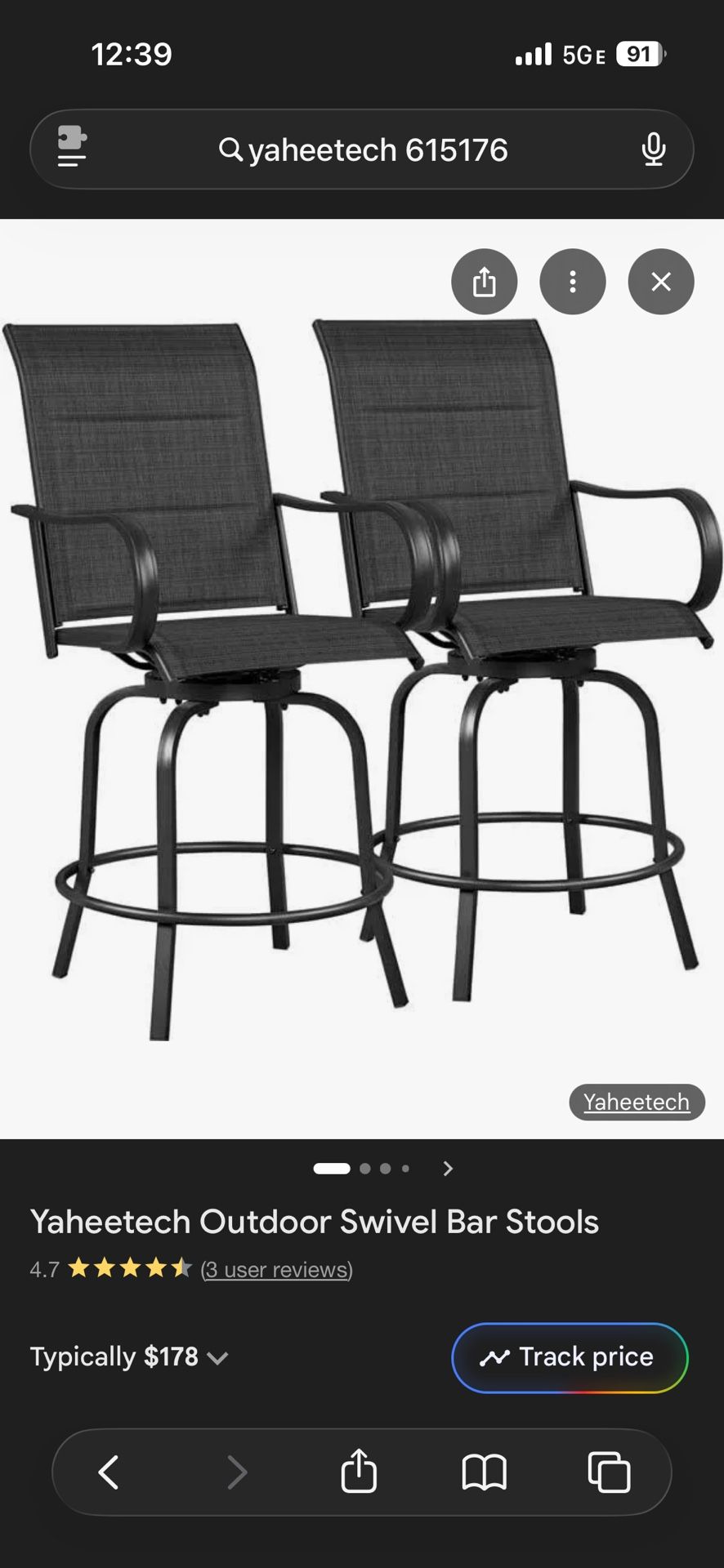 Outdoor Chairs. Brand New Still In Box